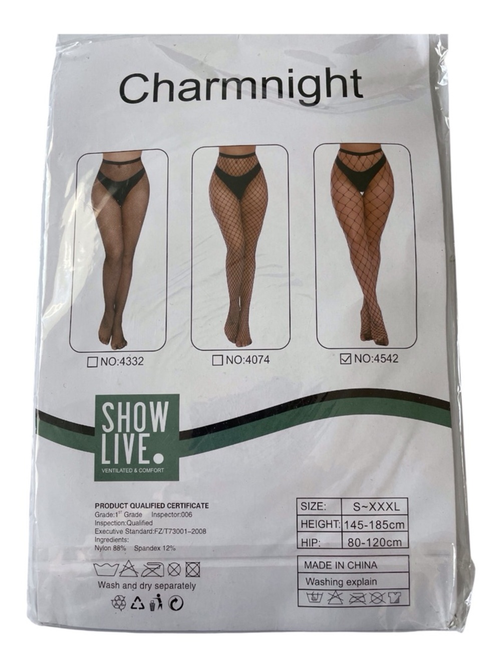 Charmnight Classic Pantyhose 1-st Grade Ventilated & Comfort, OS - Picture 3 of 4